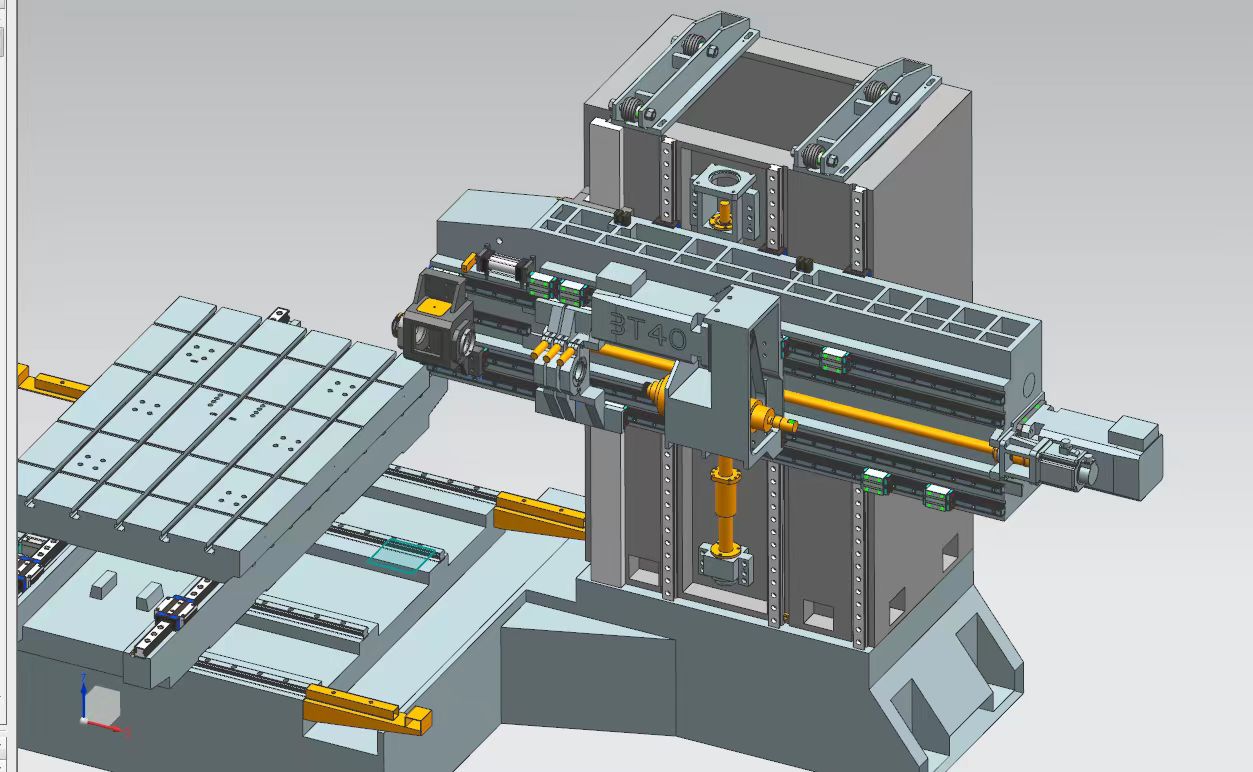 Gun Drill And BTA Composite Three-axis Deep Hole Drilling Machine